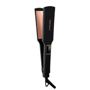 FOXYBAE Rose Gold Titanium Flat Iron Ionic Hair Straightener W/Auto Shut Off